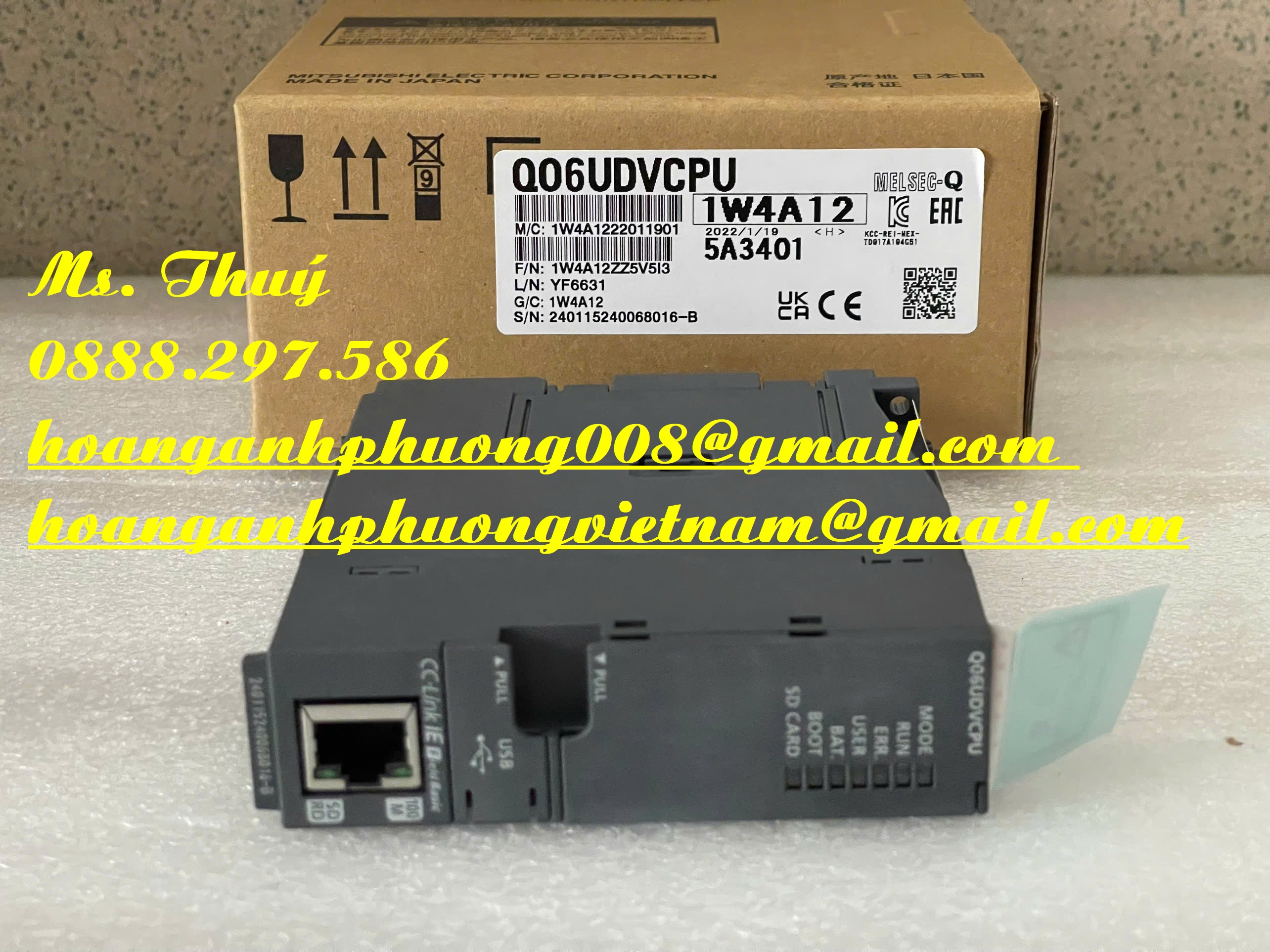 New moudule Mitsubishi Q06UDVCPU - BH 12 tháng chính hãng